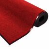 vidaXL Tappetino Rosso e Nero 120 x 180 cm Polipropilene e vinile