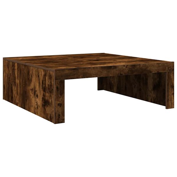 vidaXL Tavolino da Salotto Rovere Fumo 100x100x35 cm Legno Multistrato