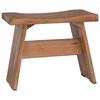 vidaXL Pouf Naturale 40 x 25 x 31 cm Legno di Mogano