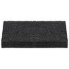 vidaXL Pad per patio in granuli di gomma Nero 6 x 9 x 1 cm Gomma