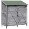 vidaXL Capanno da Giardino con tetto Grigio 106 x 56 x 113,5 cm