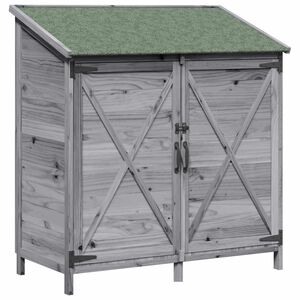 vidaXL Capanno da Giardino Grigio 106 x 56 x 113,5 cm