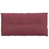 vidaXL Cuscino per Schiena Rosso Vino 100 x 19 x 50 cm Tessuto