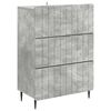 vidaXL Mobile con Cassetti Grigio Cemento 66 x 34,5 x 92 cm