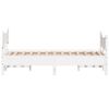 vidaXL Giroletto senza Materasso Bianco 120x200 cm Legno Massello Pino
