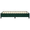 vidaXL Struttura Letto a Rete a Molle Verde Scuro 120x200 cm in Velluto