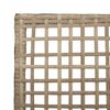 vidaXL Sedia da Giardino 2 pcs Beige 53 x 60 x 85cm polyrattan