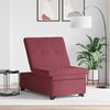 vidaXL Divano Letto Estraibile Rosso Vino 194 x 50 x 82 cm Tessuto