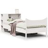 vidaXL Giroletto senza Materasso Bianco 75x190 Legno Massello di Pino