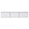 vidaXL Scaffale Cassetti Parete Bianco Lucido 88x26x18,5cm Multistrato