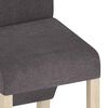 vidaXL Sedie da Pranzo 4 pz Grigio Talpa in Tessuto