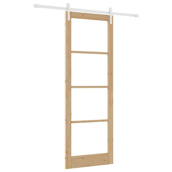 vidaXL Porta scorrevole ORKDAL Naturale 83 x 232 cm