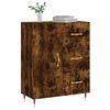 vidaXL Credenza Rovere Fumo 69,5x34x90 cm in Legno Multistrato