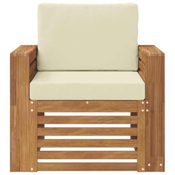 vidaXL Set di divani da esterno Legno di Acacia Massello e Poliestere