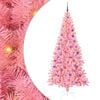 vidaXL Albero di Natale con luci LED Rosa 180 cm PVC e Acciaio