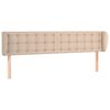 vidaXL Testiera ad Orecchio Cappuccino 183x23x78/88 cm in Similpelle