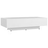vidaXL Tavolino da Salotto Bianco 100x49,5x31 cm in Legno Multistrato