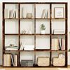 vidaXL Libreria Rovere Fumo 137,5x29x137,5 cm in Legno Multistrato