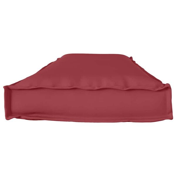 vidaXL Cuscino Rosso Vino 140 x 40 x 8 cm Tessuto Oxford
