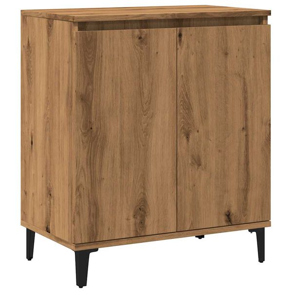 vidaXL Credenza Rovere Artigianale 60x35x70 cm in Legno Multistrato