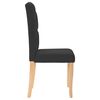 vidaXL Sedie da Pranzo 2 pz Nere in Tessuto