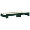 vidaXL Divano Letto con Letto Estraibile Verde Scuro 80x200cm Velluto