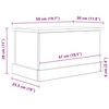 vidaXL Scatola Portaoggetti Rovere Artigianale 30x50x28 cm Multistrato