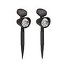 Luxform Luce Solare a LED Faretti Lazise 2 pz Nero 44239