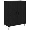 vidaXL Credenza Rovere Bianco e Nero 69,5 x 34 x 180 cm