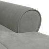 vidaXL Chaise Lounge Grigio chiaro 91 x 157 x 91 cm Velluto