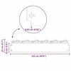 vidaXL Bordure per prato 10 pcs Ruggine 103 x 0,05 x 22 cm