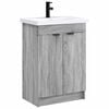 vidaXL Set di mobili per il bagno Sonoma grigio 78,5 x 37,5 x 81 cm