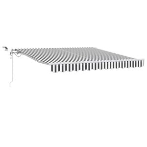 vidaXL Tenda Retrattile Automatica LED Antracite e Bianco 300x250 cm