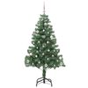 vidaXL Albero di Natale con 150 LED con supporto Verde 150 cm PVC