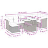 vidaXL Set Divani da Giardino con Cuscini 8 pz Nero in Polyrattan