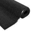vidaXL Tappetino Altro Nero 120 x 350 cm Poliammide e PVC