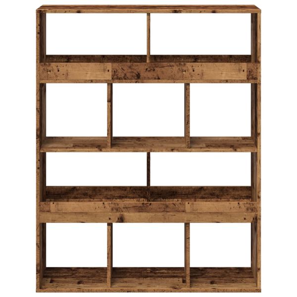 vidaXL Libreria Legno Antico 100x33x125,5 cm in Legno Multistrato