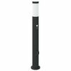 vidaXL Lampada a paletto con sensore e presa 80 cm Acciaio Inox IP44