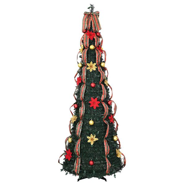 vidaXL Albero di Natale artificiale con 150 LED Verde 180 cm PVC