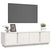 vidaXL Mobile Porta TV Bianco 140x40x40 cm in Legno Massello di Pino