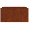 vidaXL Fioriera 80x80x40 cm in Acciaio Corten