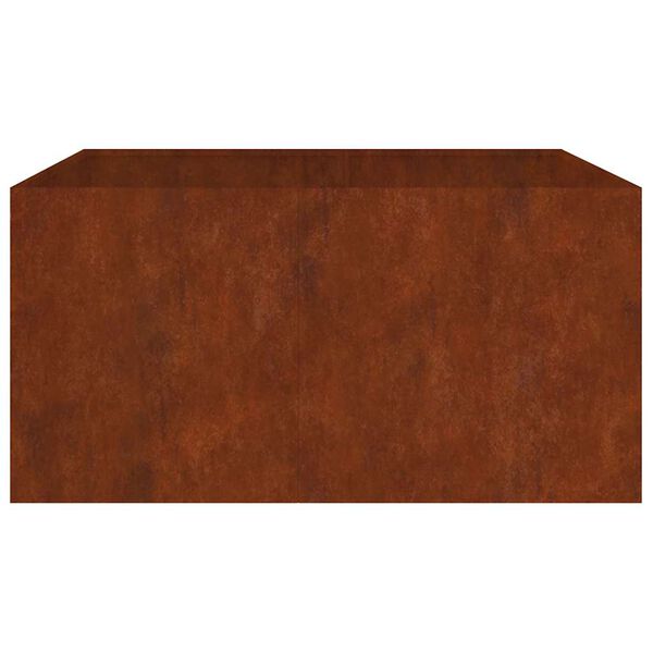 vidaXL Fioriera 80x80x40 cm in Acciaio Corten