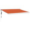 vidaXL Tenda Retrattile Arancione Marrone 3,5x2,5m Tessuto e Alluminio