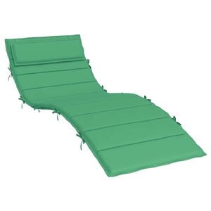 vidaXL Cuscino per Lettino Verde 180x60x4 cm in Tessuto Oxford