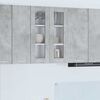 vidaXL Armadio pensile con porta Grigio cemento 60 x 31 x 80 cm