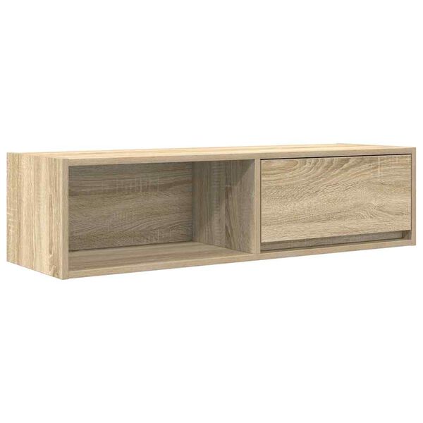 vidaXL Mobile Porta TV Rovere Sonoma 100x31x25,5 cm Legno Multistrato