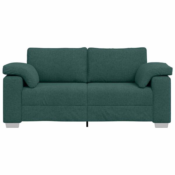 vidaXL Divano Verde Scuro 180 x 77 x 82 cm Tessuto