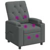 vidaXL Poltrona massaggiante reclinabile Grigio Scuro 75 x 95 x 101 cm