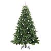vidaXL Albero di Natale artificiale con 300 LED Verde 240 cm PE e PVC