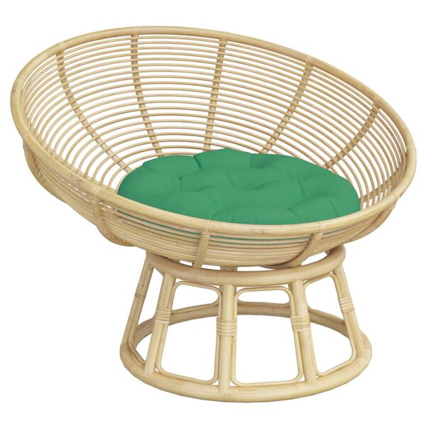 vidaXL Cuscino Rotondo Verde &Oslash; 60x11 cm in Tessuto Oxford